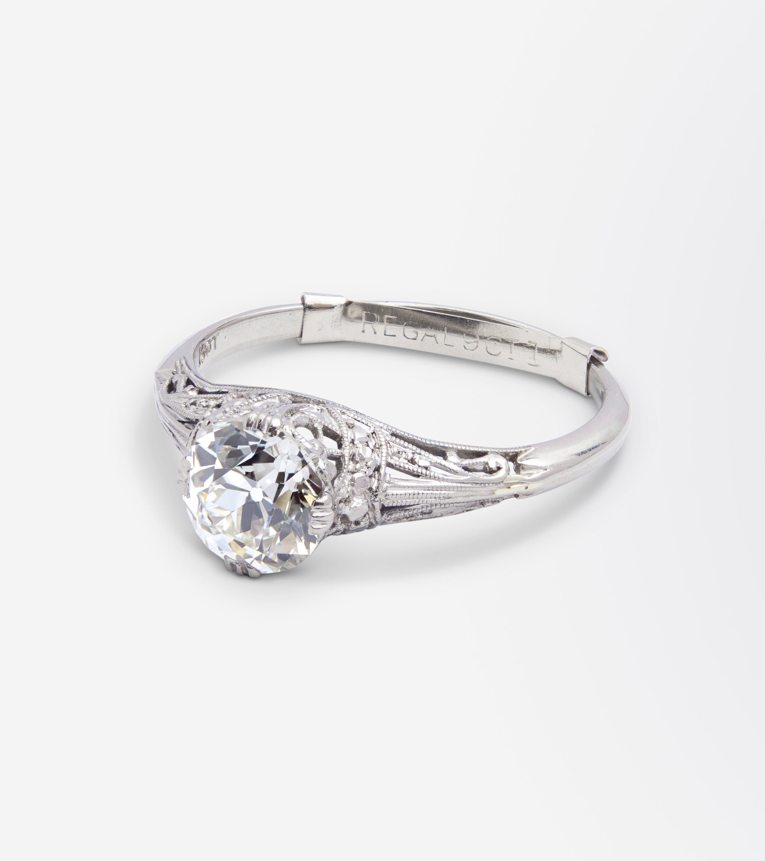 Art Deco 1.55ct Diamond Solitaire Ring