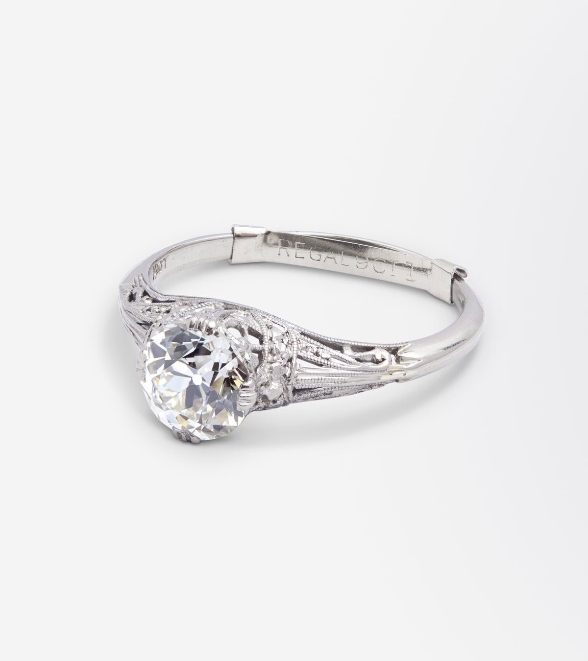 Art Deco 1.55ct Diamond Solitaire Ring