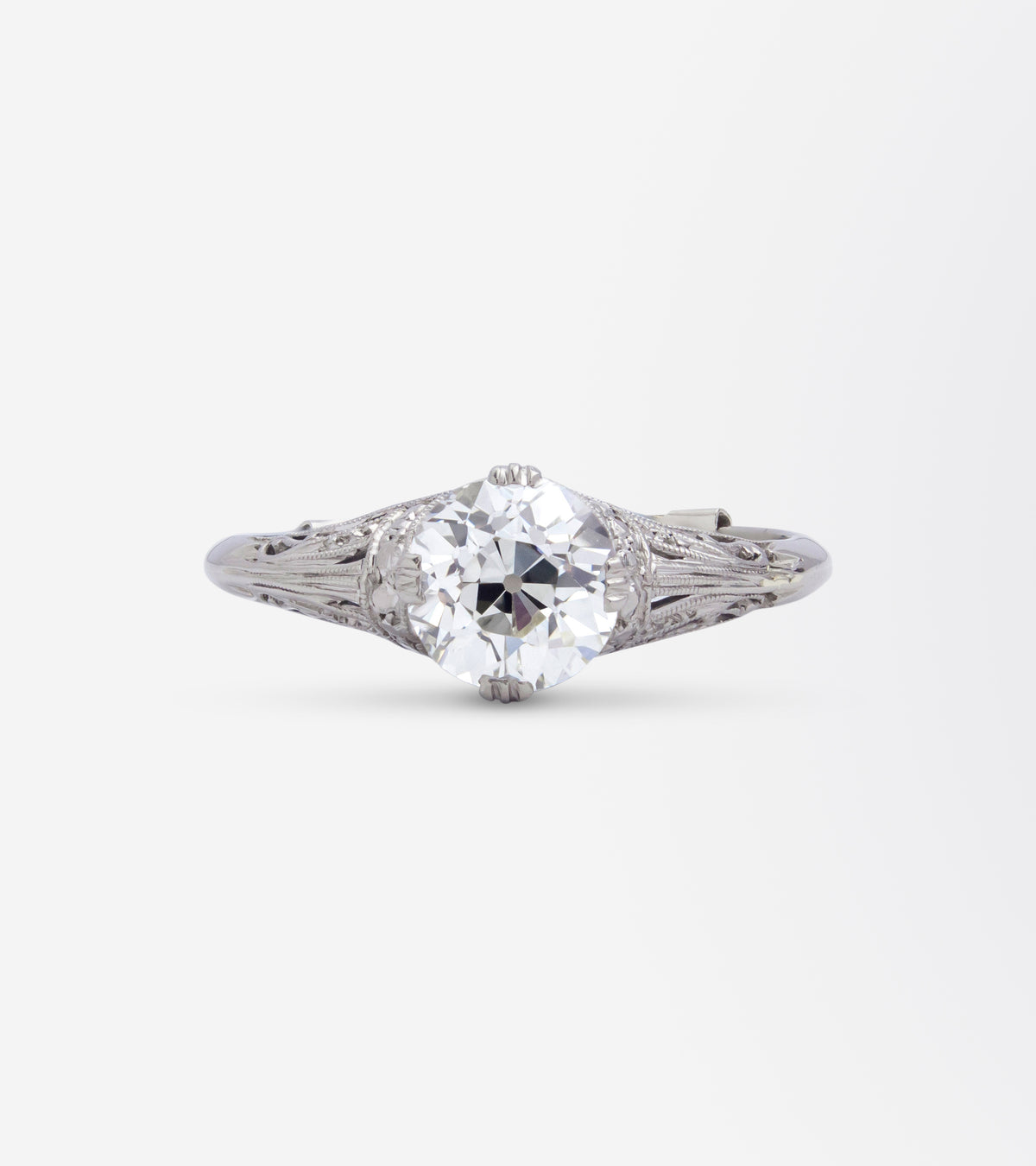 Art Deco 1.55ct Diamond Solitaire Ring