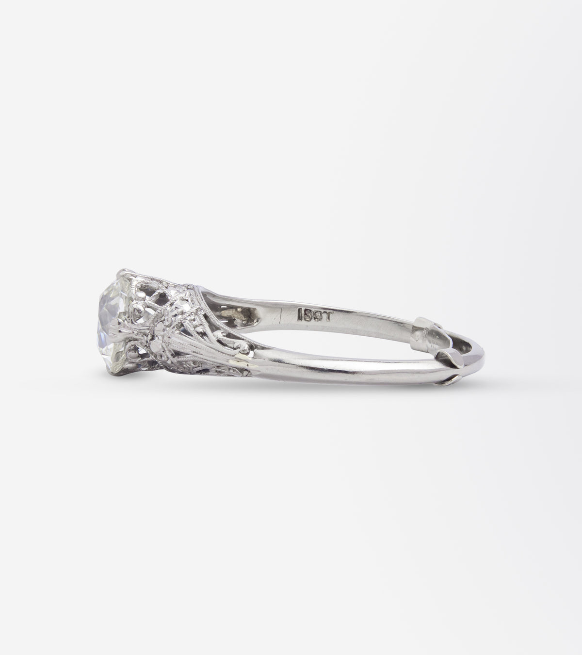 Art Deco 1.55ct Diamond Solitaire Ring