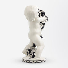 Load image into Gallery viewer, Ceramic Putto with Grapes by Michael Powolny for Gmunder Keramische Werkstatte