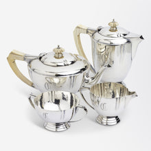 Load image into Gallery viewer, Art Deco Sterling Silver Tea Service by H Pidduck &amp; Sons
