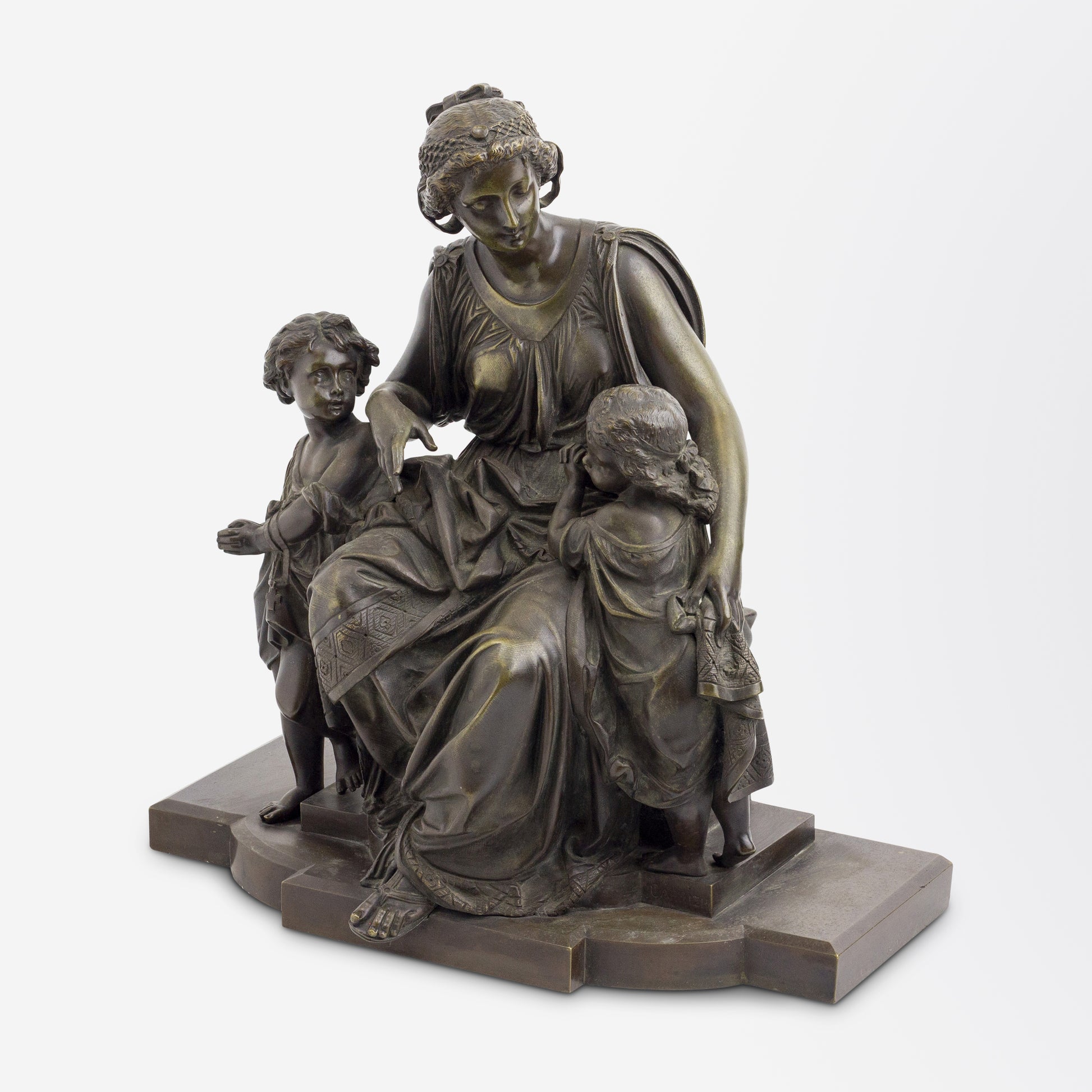 Mère et enfants Bronze d'Albert-Ernest Carrier-Belleuse