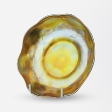 Load image into Gallery viewer, Tiffany Studios Favrile Glass Bowl and Saucer by Louis Comfort Tiffany