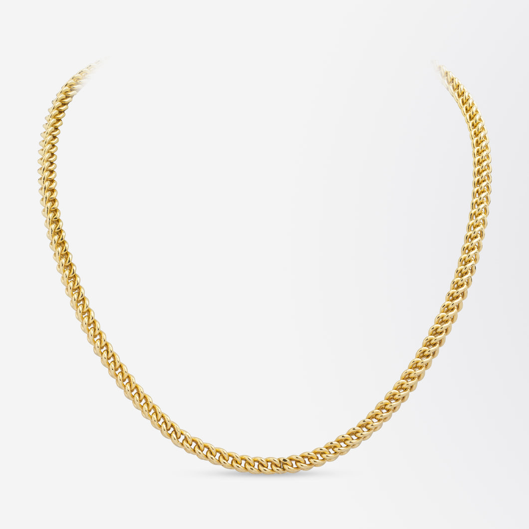 Heavy, 18kt Yellow Gold 'Fancy Link' Chain