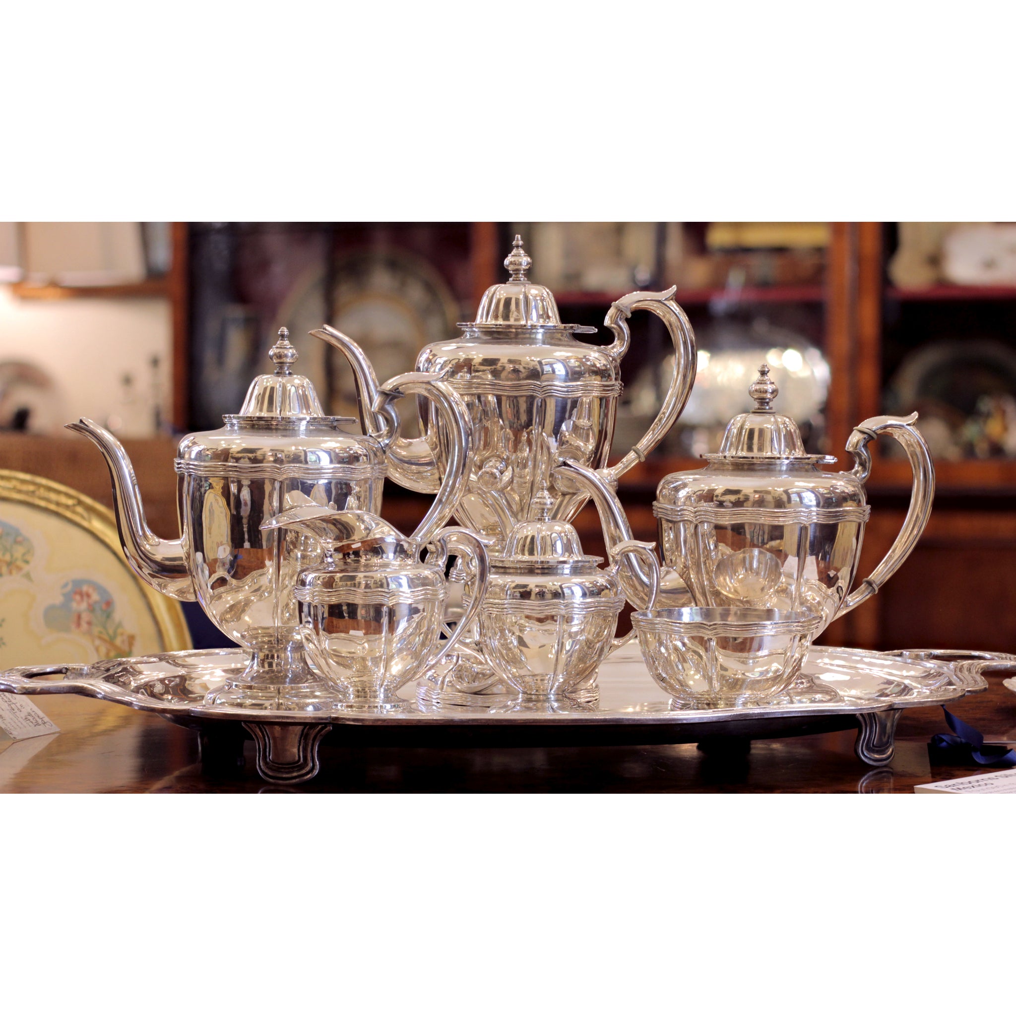 Antique hot sale silver service