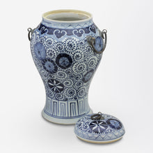 Load image into Gallery viewer, Blue and White Lidded Vessel