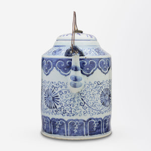 Blue and White Porcelain Kettle