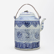 Load image into Gallery viewer, Blue and White Porcelain Kettle
