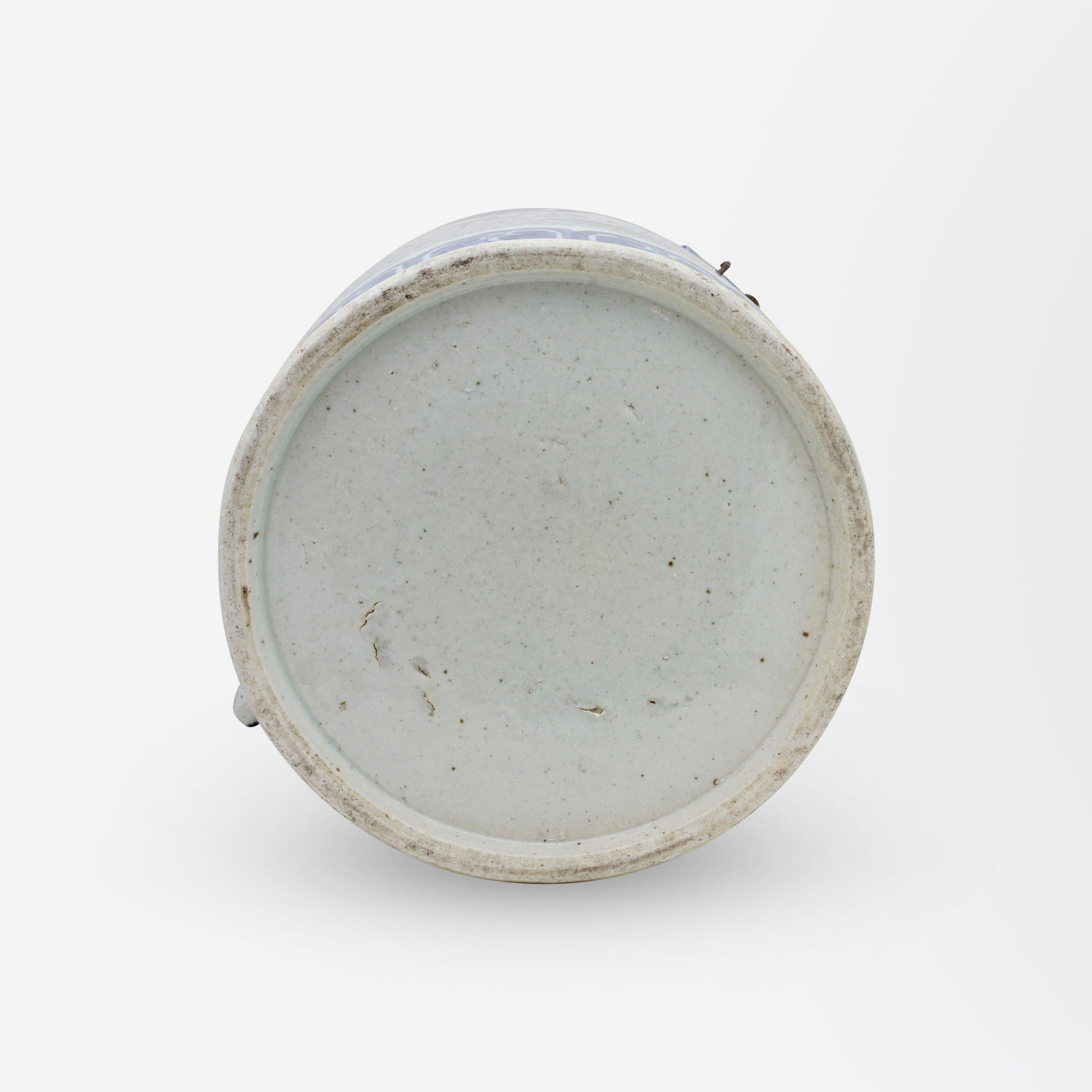 Bouilloire en porcelaine bleue et blanche