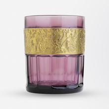 Load image into Gallery viewer, Set of Five Amethyst Glass Tumblers in the Moser Taste