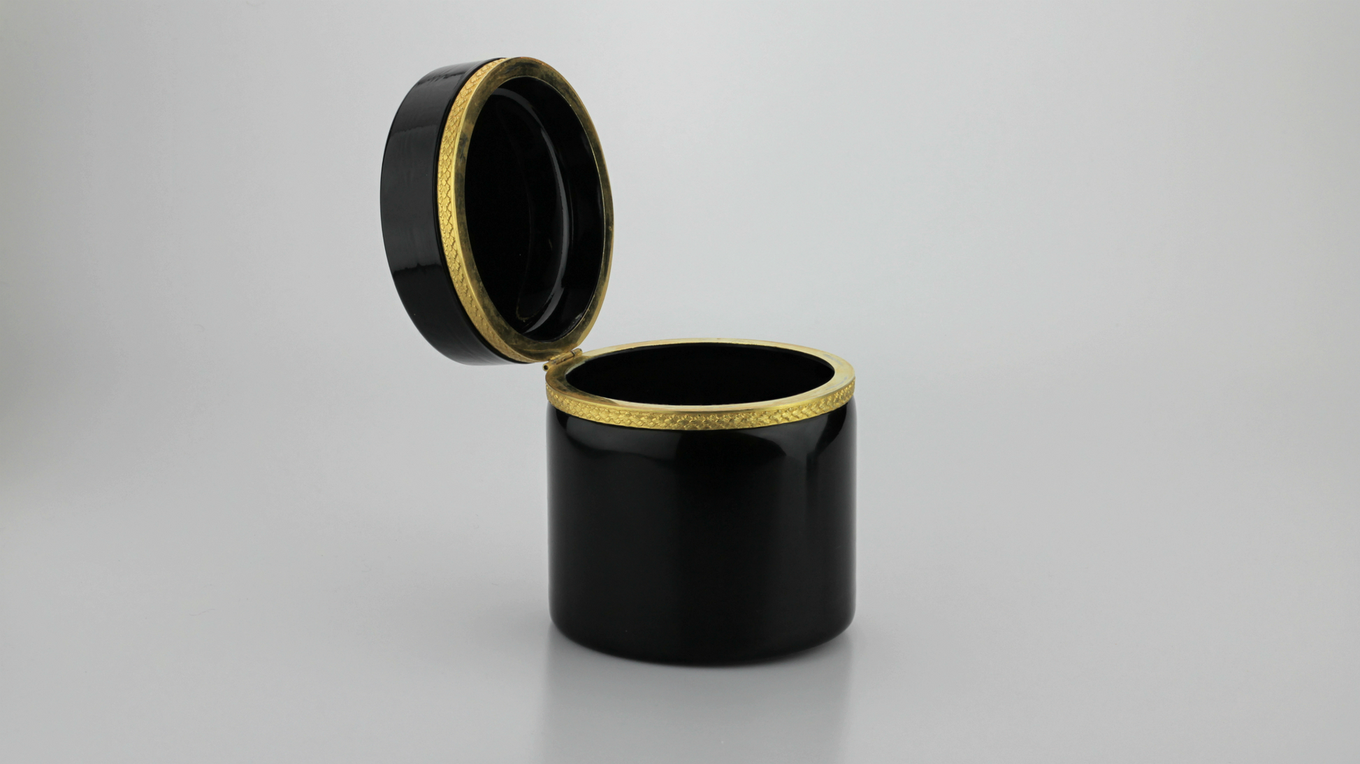 Bohemian Amethyst Glass Box - The Antique Guild