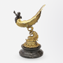 Italian Grand Tour Ormolu Tazza with Bronze Putti on Marble Base