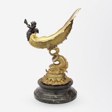 Load image into Gallery viewer, Italian Grand Tour Ormolu Tazza with Bronze Putti on Marble Base