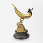 Italian Grand Tour Ormolu Tazza with Bronze Putti on Marble Base
