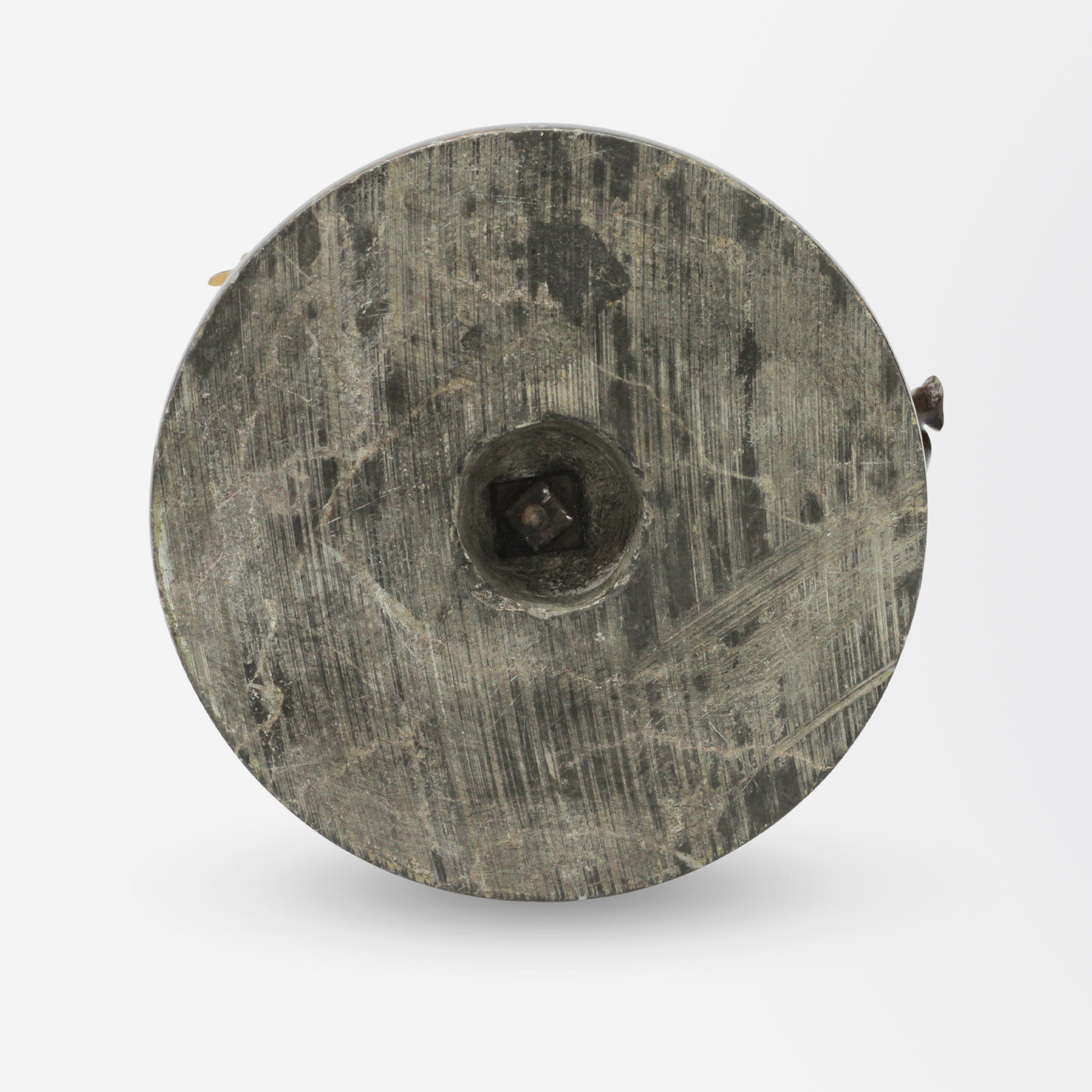 Italian Grand Tour Ormolu Tazza with Bronze Putti on Marble Base