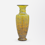 Jugendstil Yellow and Blue Glass Vase by Loetz