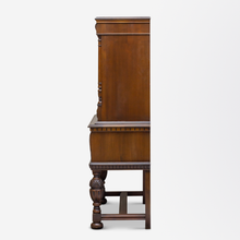 Load image into Gallery viewer, Carved Arts and Crafts Cocktail Cabinet