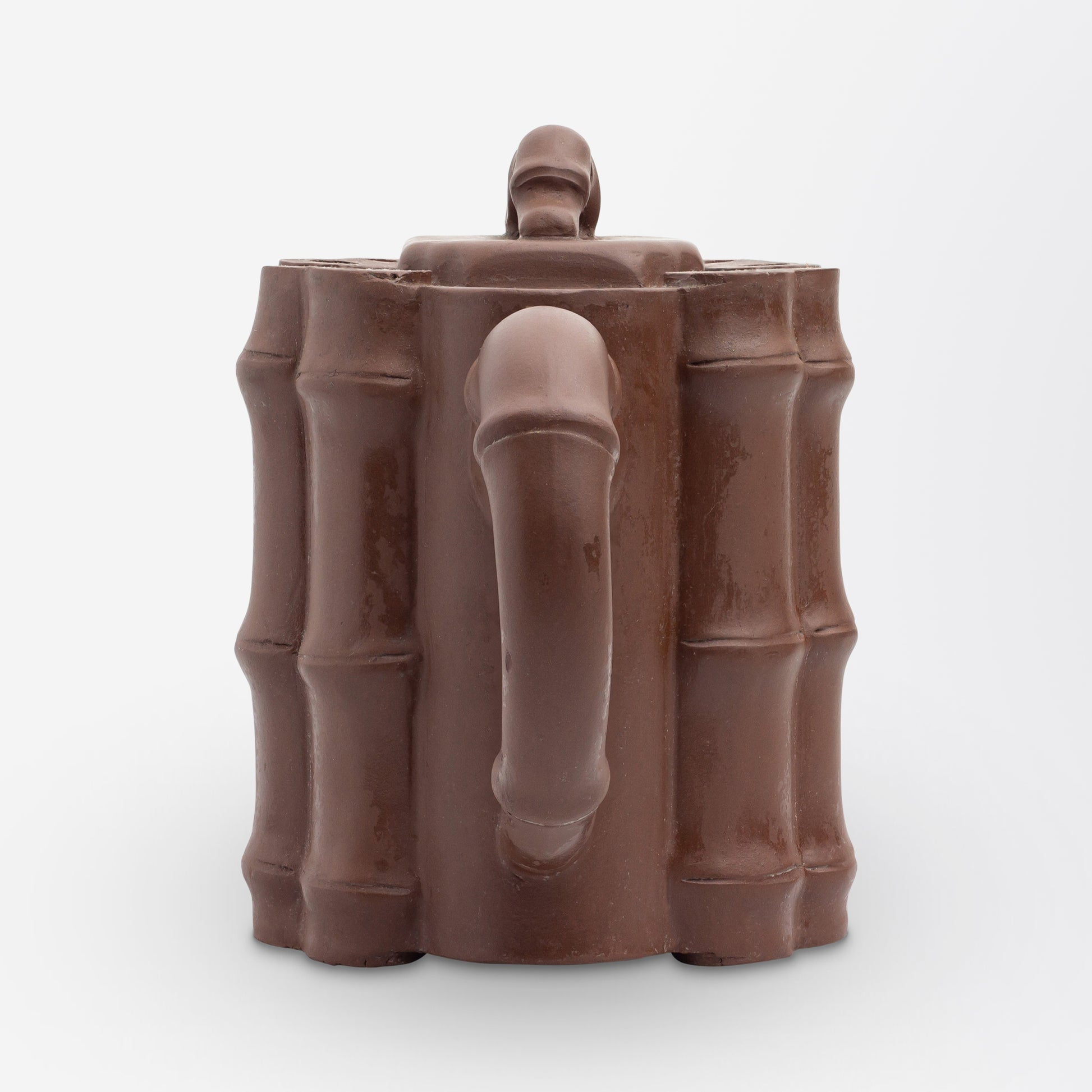 Chinese Yixing Clay Teapot with Bamboo Design