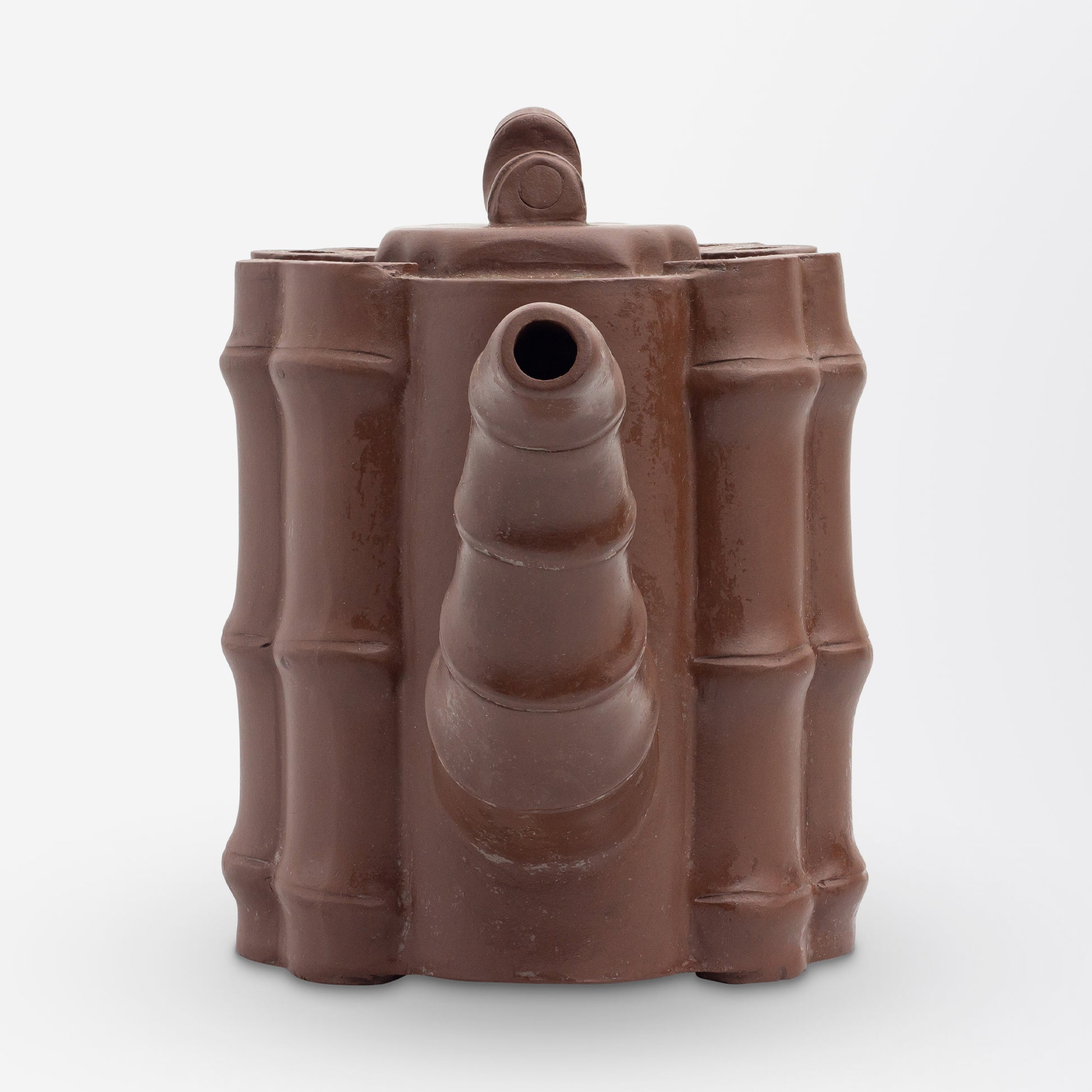 Chinese Yixing Clay Teapot with Bamboo Design
