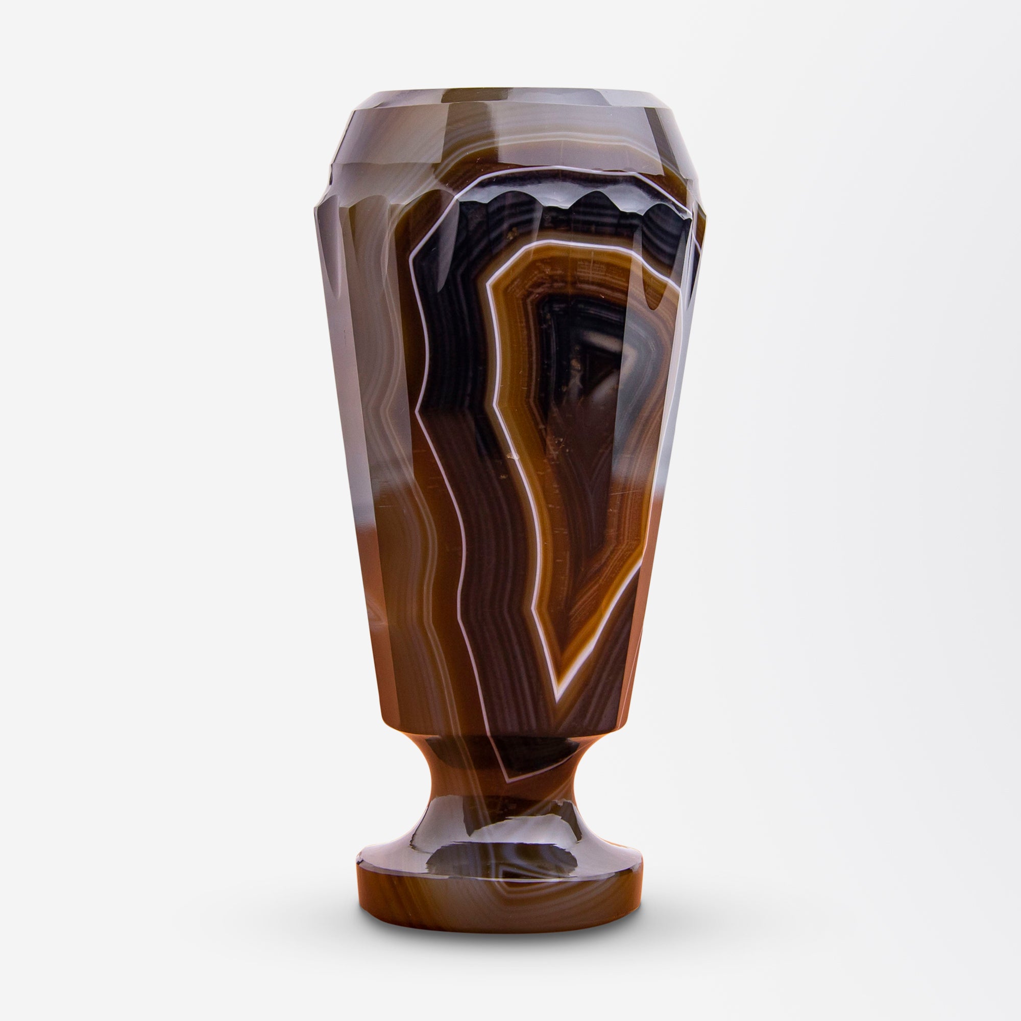 Impressive Victorian Banded Agate Desk Seal