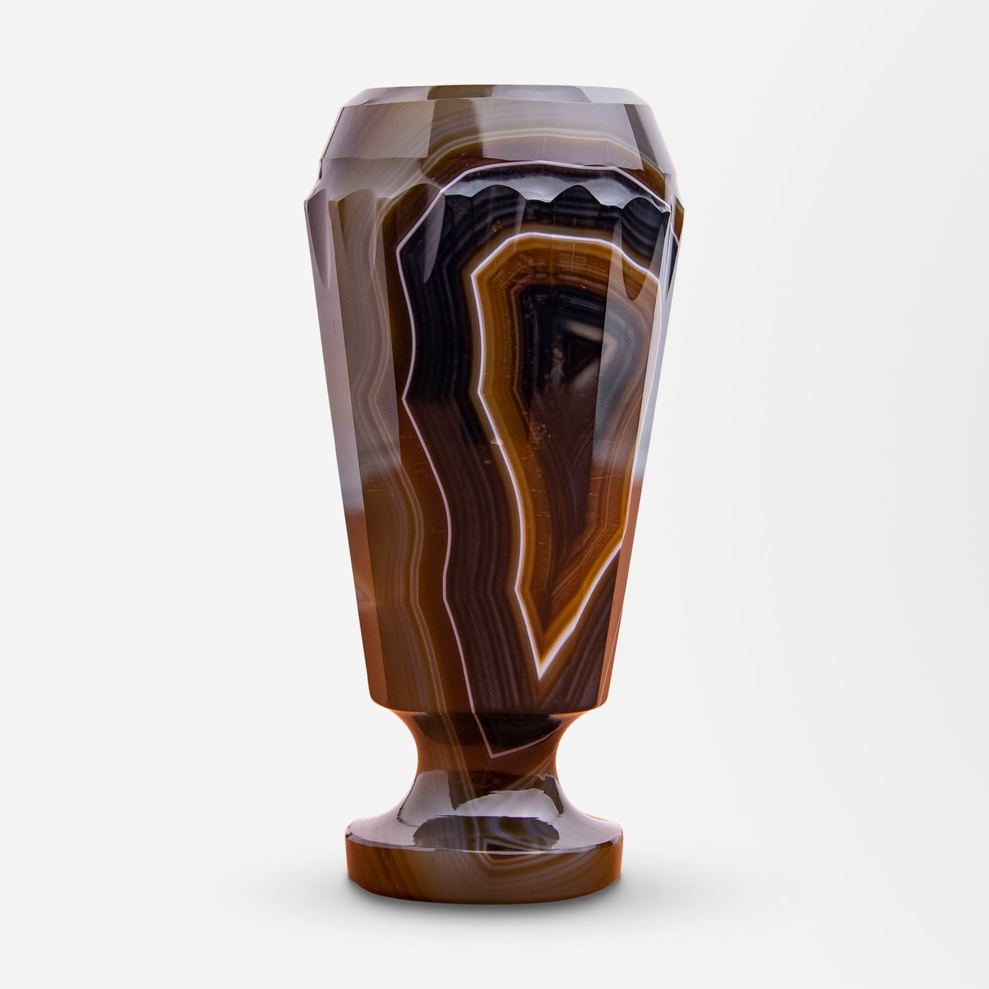 Impressive Victorian Banded Agate Desk Seal