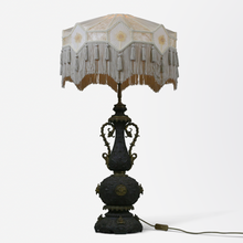 Load image into Gallery viewer, Large Belle Epoque Bronze Lamp