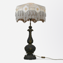 Load image into Gallery viewer, Large Belle Epoque Bronze Lamp