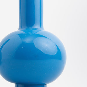 Pair of 'Turquoise', Bottle Shape, Peking Glass Vases