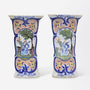 Pair of Early 18th Century Delft Vases