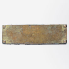 Load image into Gallery viewer, Brass Box With Jade Handle and Enamel Detail