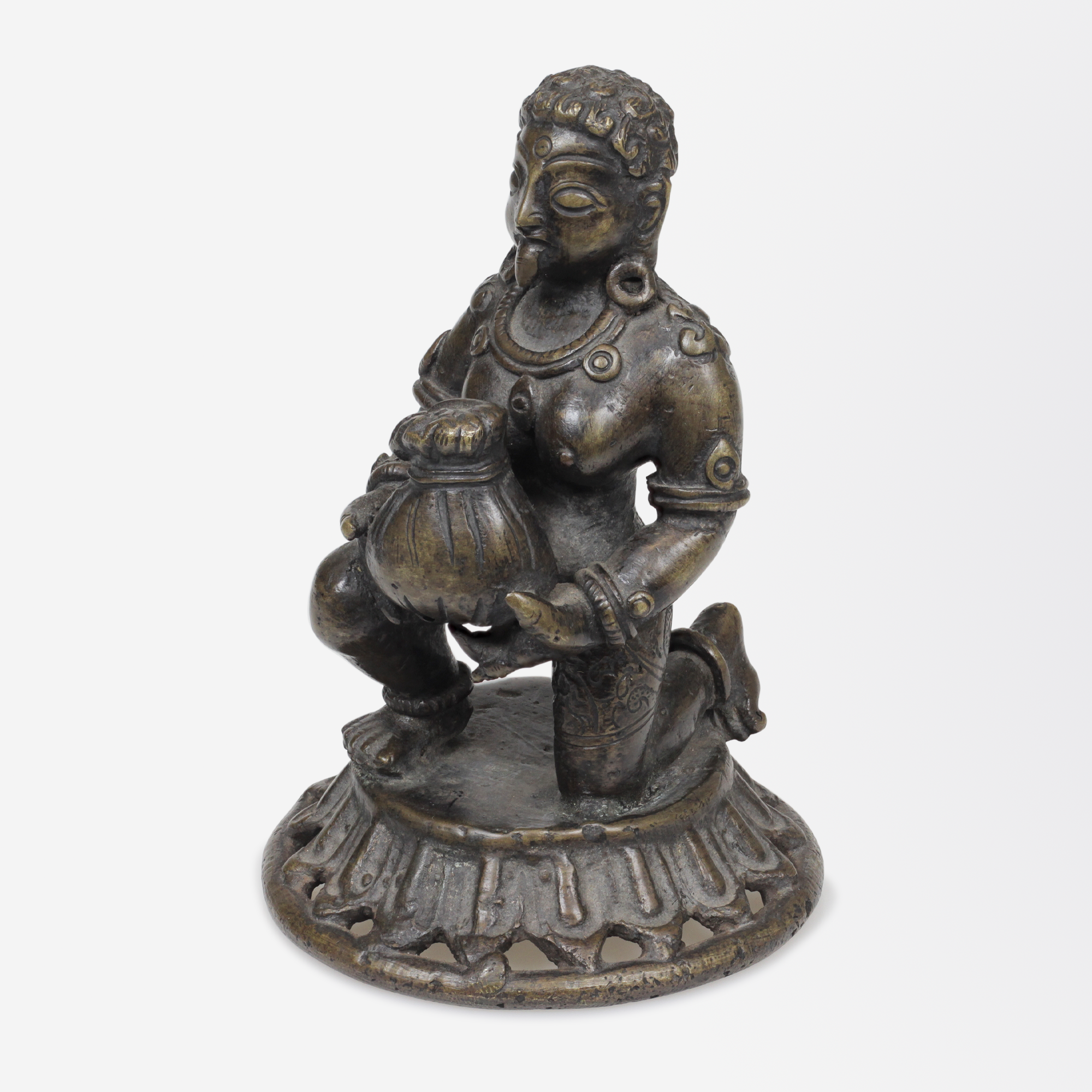 17th Century Indian Bronze Figure of Krishna
