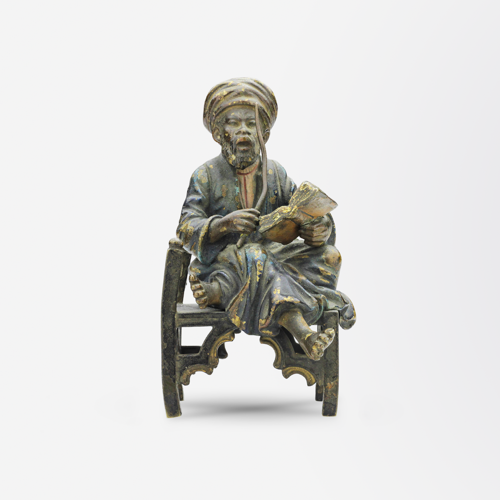 Bronze autrichien peint à froid représentant un homme du Moyen-Orient