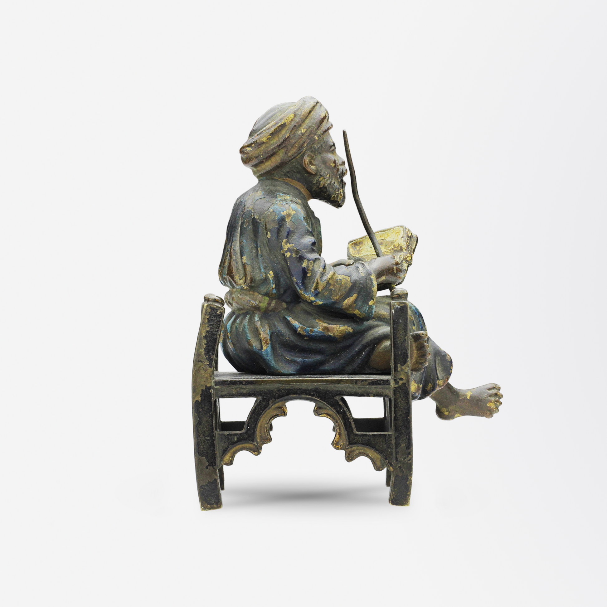 Bronze autrichien peint à froid représentant un homme du Moyen-Orient