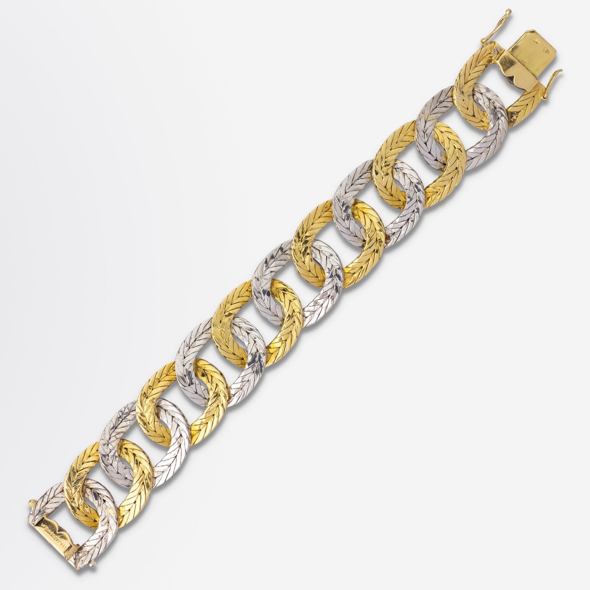 Mario Buccellati Two Tone 18kt Gold Bracelet