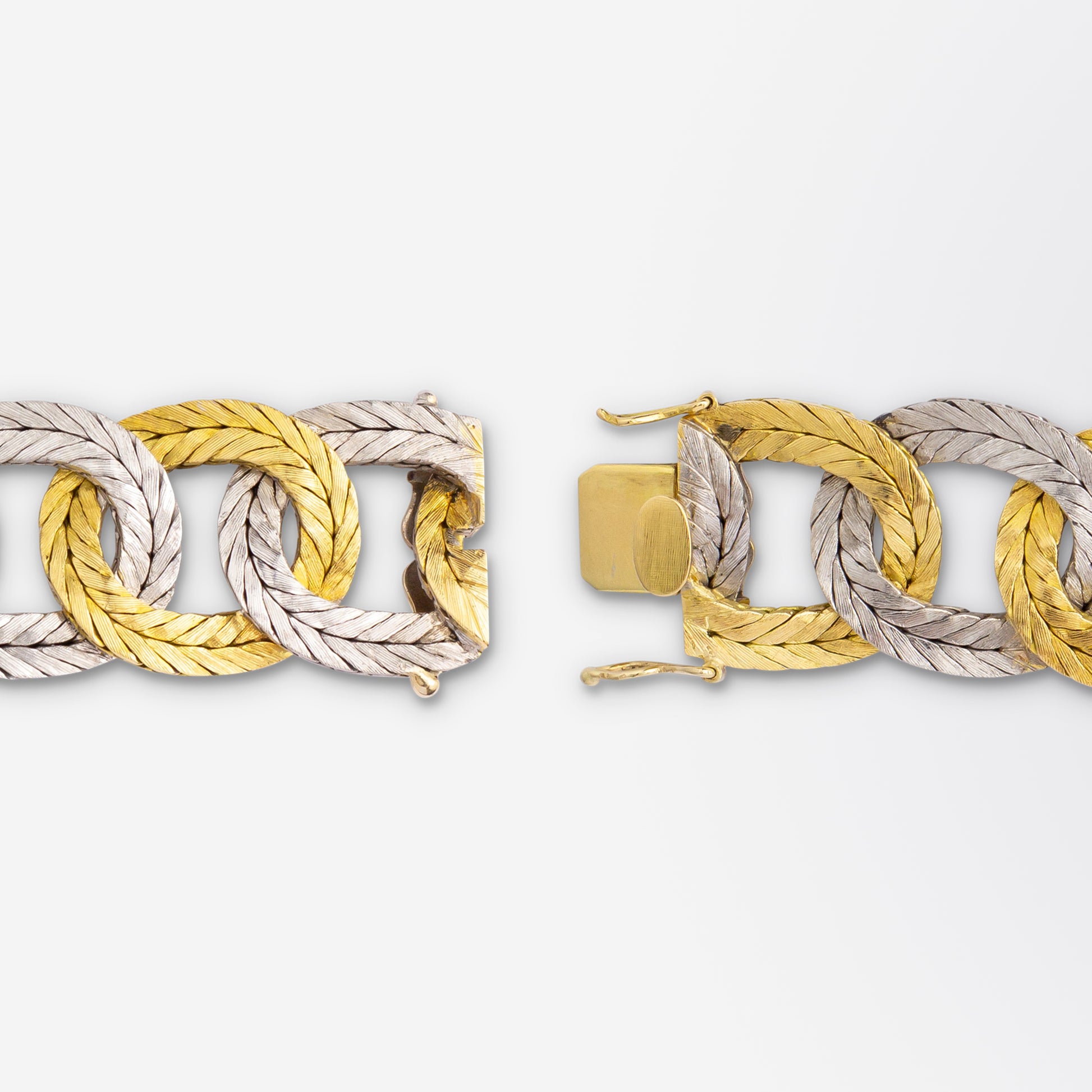 Mario Buccellati Two Tone 18kt Gold Bracelet