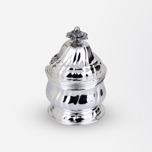 Load image into Gallery viewer, Small Silver Lidded Pot with Gap for Spoon by Buccellati