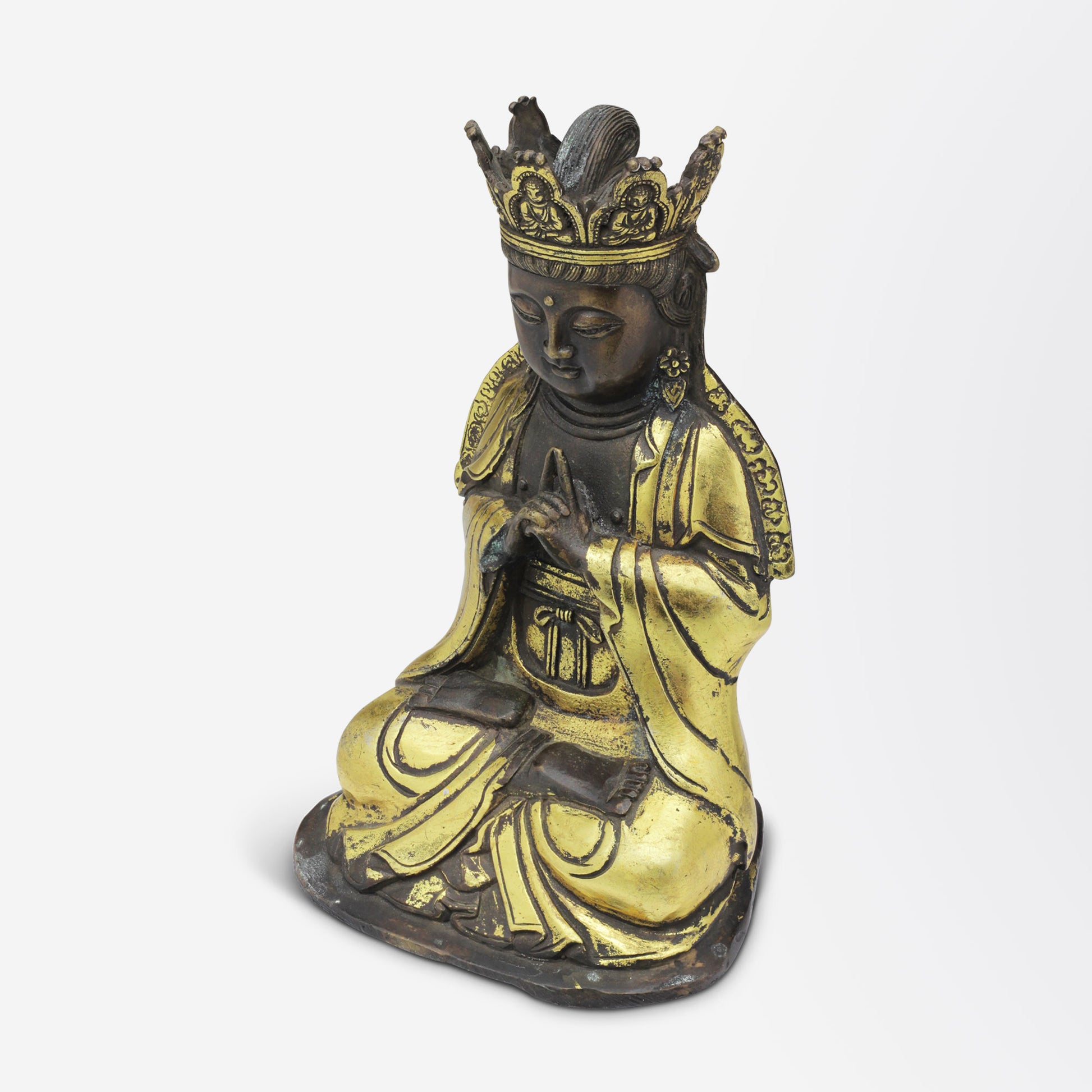 A Chinese Gilt Bronze Buddha