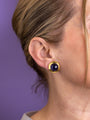 Pomellato, 18kt Yellow Gold & Iolite Ear Clips