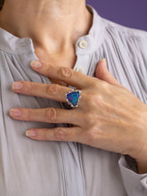 Load image into Gallery viewer, Grima Ring in 18kt White Gold With an Opal &amp; Diamonds