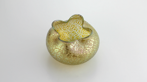 Loetz Glass Art Nouveau Candia Mimosa Art Glass Vase - The Antique Guild