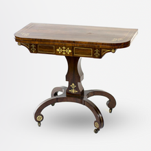 Load image into Gallery viewer, 19th Century Rosewood Regency Card Table, England.