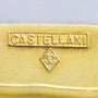 Castellani Brooch in 15kt Gold With Shakudo Plaque