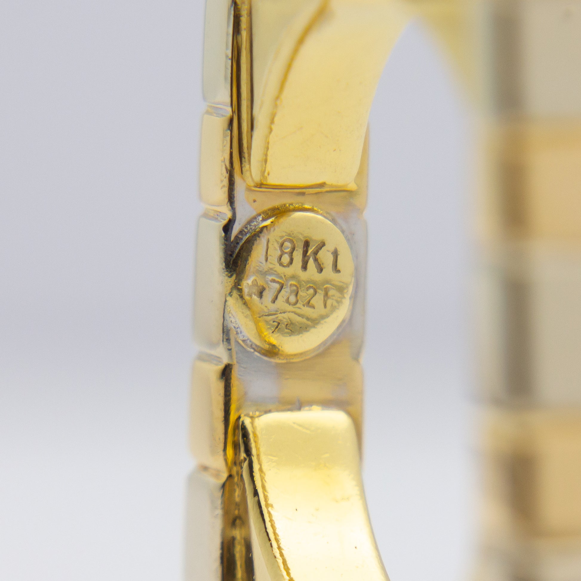 Modernist 18kt Yellow & White Gold Four Stone Diamond Ring