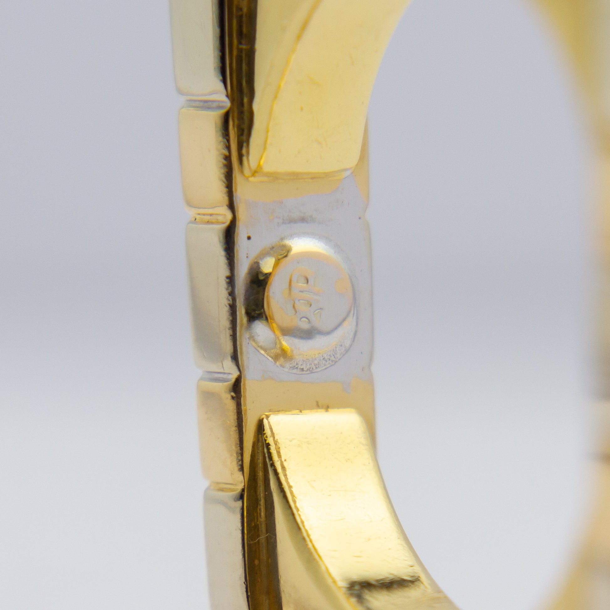 Modernist 18kt Yellow & White Gold Four Stone Diamond Ring