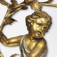 Load image into Gallery viewer, Late 19th Century, Italian, Gilded Candelabra with Putti