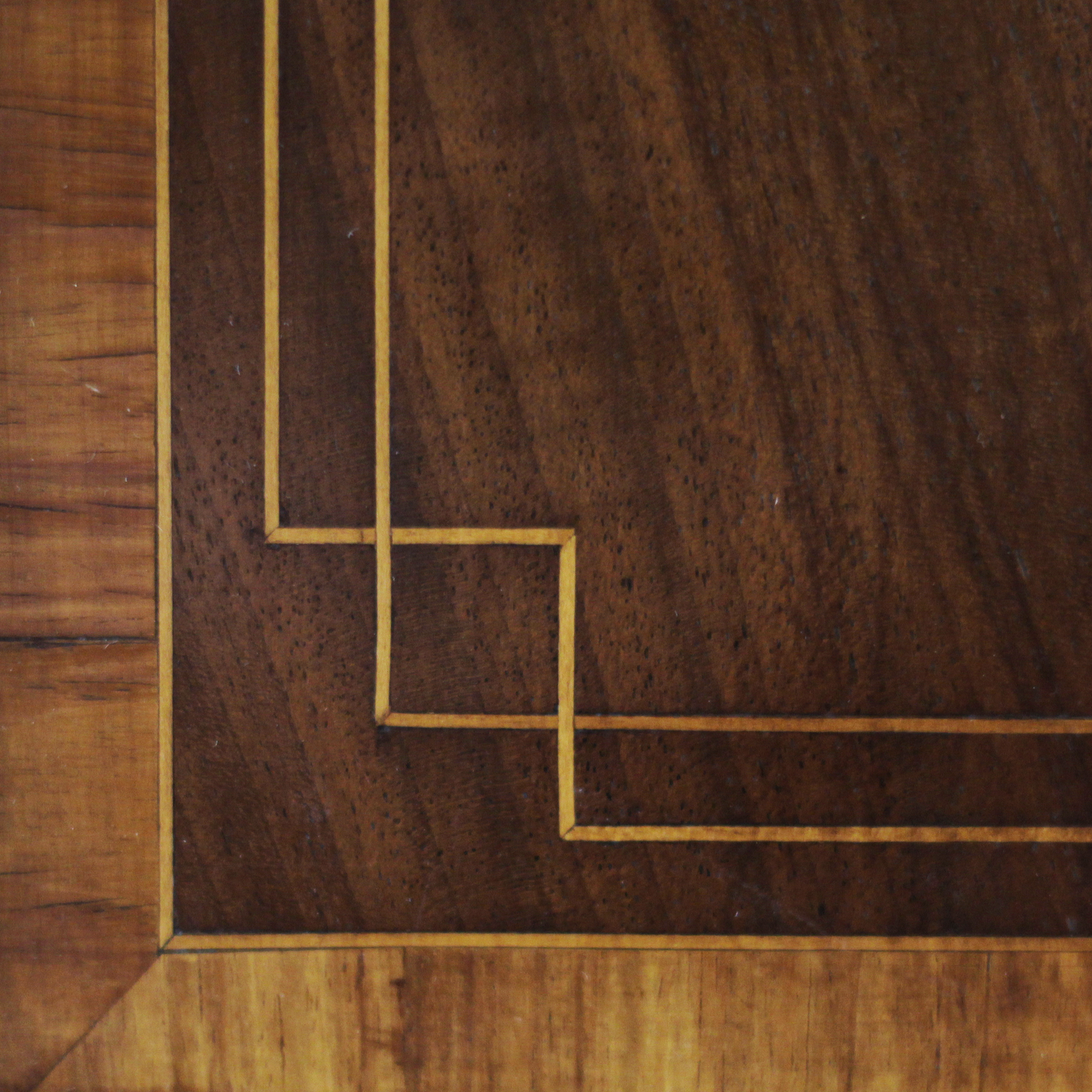 Presse à lin en acajou incrusté George III