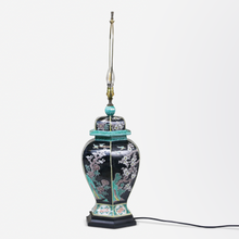 Load image into Gallery viewer, 19th Century Japanese Famille Noire Table Lamp