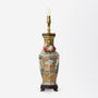 Vintage Chinese Polychrome Porcelain Table Lamp