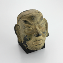 Load image into Gallery viewer, Decorative Bronze Chinese Mask with Stand - The Antique Guild
